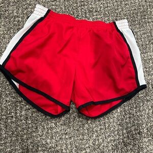 Women's Red Athletic Shorts